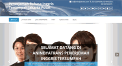 Desktop Screenshot of penerjemahinggristersumpah.com