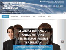 Tablet Screenshot of penerjemahinggristersumpah.com